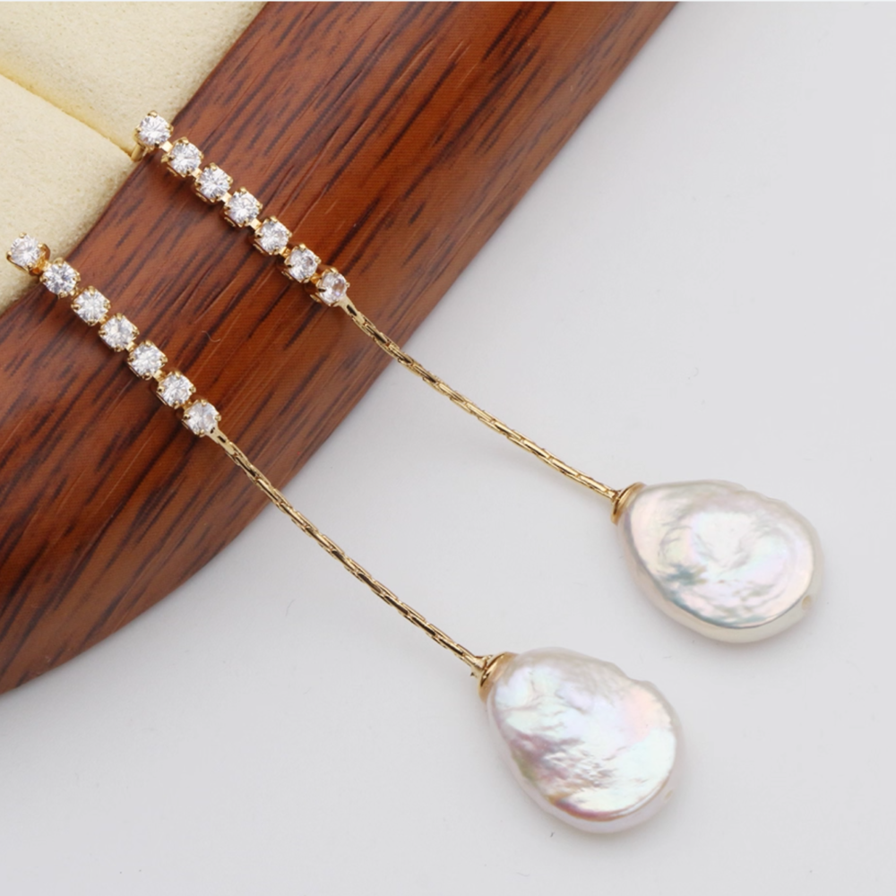 Baroque Style Long Fringe Earrings